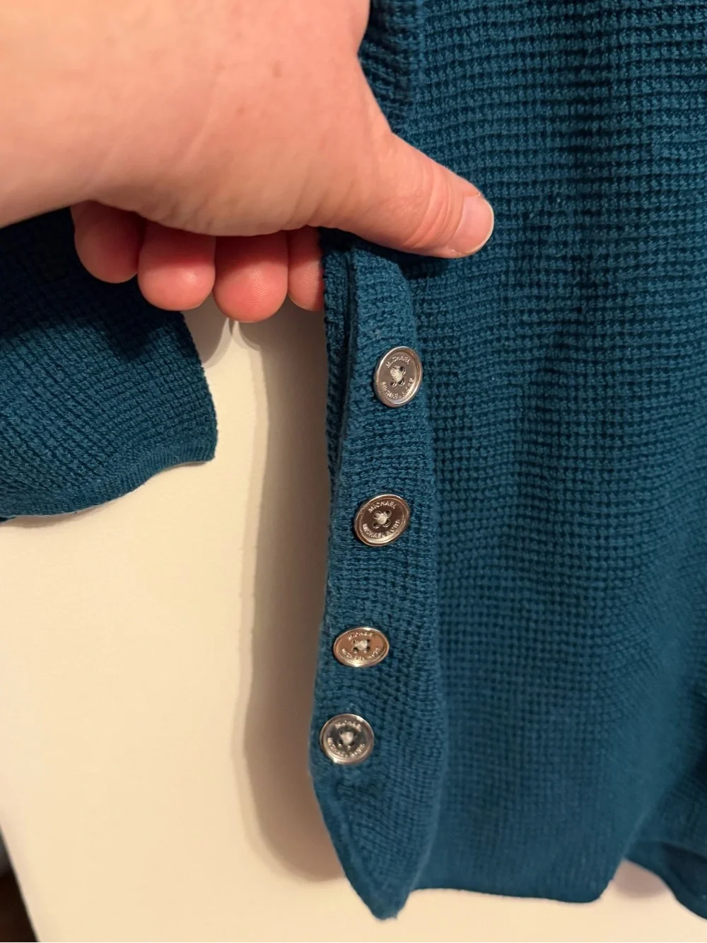 Michael Kors Teal Knit Top